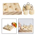 thumbnail image 3 of Birds Trick Tabletop Toys Educational Parrot Training Toys Intelligence Wooden Tabletop Toy Playground Activity Block Toy, 3 of 9