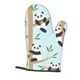 thumbnail image 5 of TEQUAN Oven Mitts and Pot Holders Set of 4, Cute Panda Cartoon Bear Pattern Heat Resistant Kitchen Glove for Baking Cooking Grilling, 5 of 7