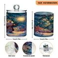 thumbnail image 3 of Cute Otter Celebrate Christmas with Fireworks Translucent Plastic Cans Storage Canisters with Lid Set of 2, 3 of 7