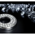 thumbnail image 5 of Bling Crystal Decor Alloy Door Lock Knob Ring Covers For Mini Cooper R55 R56 R57 R58 R59 R60, etc Silver, 5 of 9