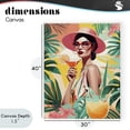 thumbnail image 4 of Stupell Industries Contemporary Exotic Summer Cocktail Canvas Art, 30 x 40, by Tabz Jones, 4 of 8