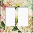 thumbnail image 6 of Metal Light Switch Plate Outlet Cover White Rose Flower Butterfly ROS004, 6 of 13