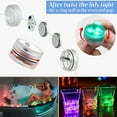 10 Pack Mini Submersible LED Lights with Remote Control Small
