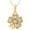 10K Yellow Gold, variant on Fine Jewelry 925 Sterling Silver Round Shape Diamond Five Heart Pendant with Silver Cable Chain Necklace for Women (3/4 cttw, I-J Color, I2-I3 Clarity) 18"