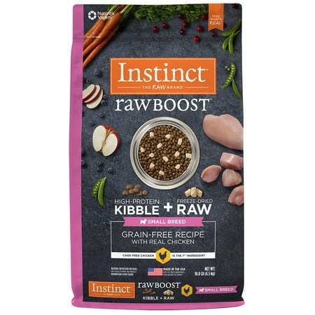 UPC: 0769949652557 | Instinct Raw Boost Small Breed Grain-Free Recipe with Real Chicken Natural Dry Dog Food by Nature s Variety  10 lb. Bag