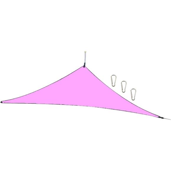 Amdohai 13ft Rain Fly UV Resistant Sun Shade Sail Canopy Waterproof Heavy Duty Triangle 210T Polyester Awning Sand Sunshade for Outdoor Patio Garden Backyard Activities