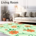 thumbnail image 2 of ODIKA 3x5 Machine Washable Non-Slip Area Rug, Enchanted Garden Floral Bloom Artistic Ultra Soft Rug, None, 539174, 2 of 7