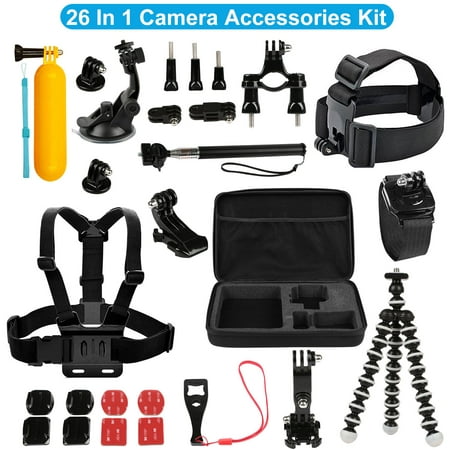 Action Camera Accessory Kit, iMounTEK Sport Camera Kit Compatible with GoPro, 26 Pieces
