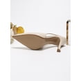 thumbnail image 5 of On feet& in love Women's Faux Leather Pointed Toe Elastic Slingback High Heel Pumps, 5 of 6
