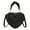 Black, variant on Womens Cute Heart Shape Crossbody Shoulder Bag Leather Zip Top Handle Satchel Fashion Small Handbags Purse
