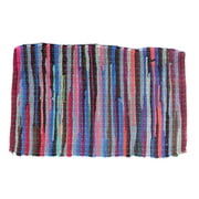 Multi colored rag rug