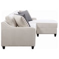 thumbnail image 6 of Mcloughlin Upholstered Sloped Arm Sectional Sofa Platinum, 6 of 14