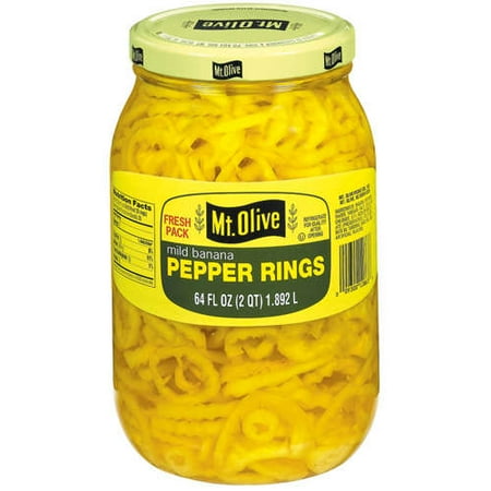 Mt. Olive: Banana Mild Pepper Rings, 64 fl oz