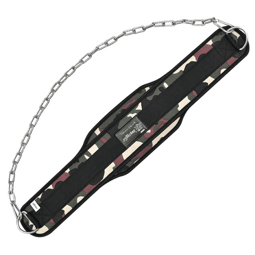 Estremo Fitness WeightLifting Dip Belt Neoprene ,Adjustable Steel Chain Back Support Power Lifting 6"