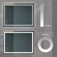 thumbnail image 3 of Lisonu Briiiliant 36"L x 28"W Bathroom Vanity Mirror - Anti- Fog, Dimmable Rectangle Mirror with Front lighting Smart Memory Function, 3 of 7