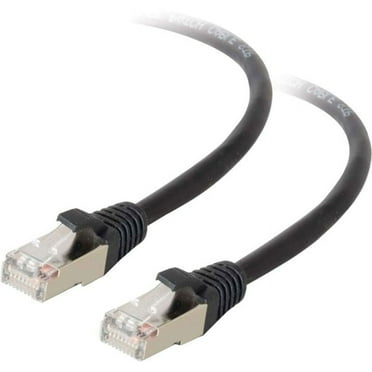 C2G 28690 Cat5e Cable - Snagless Shielded Ethernet Network Patch Cable, Black (3 Feet, 0.91 Meters)