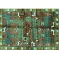 thumbnail image 1 of Ahgly Company Machine Washable Indoor Rectangle Animal Turquoise Blue Traditional Area Rugs, 2' x 4', 1 of 4