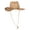 Tan, variant on Outback Women's Cowboy Hat Tea Stained Shapeable Raffia Straw, Natural