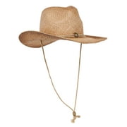Top Headwear Outback Tea Stained Raffia Straw Hat