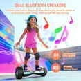 thumbnail image 2 of LIEAGLE Hoverboard, 8.5" Tire, 500W Powerful Motor Hover Board with LED Lights, 8.5" All Terrain Self Balancing Electric Scooter, 2 of 7