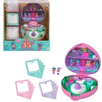 Polly Pocket Dolls and Playset, Collector Heritage Compact, 35th Birthday Partytime Stamper