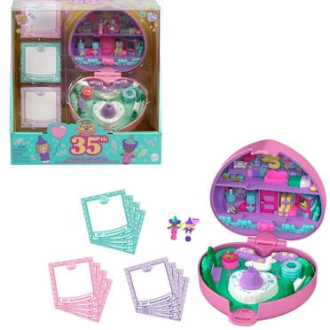 Polly Pocket Dolls and Playset, Collector Heritage Compact, 35th Birthday Partytime Stamper