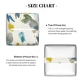 thumbnail image 5 of Kdxio Watercolor Leaves Print Tissue Box Cover,Square Decorative PU Leather Facial Paper Case Organizer Holder Dispenser for Bathroom,Night Stands,Desk,Car 5.2''X5.2''X5.2'', 5 of 8