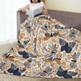 thumbnail image 6 of Bingfone Butterflies Print Flannel Fleece Blanket Throw Blanket for Bed,Sofa,Couch,Travel,Camping(50"x40" ), 6 of 8
