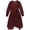 Red - mediumred, variant on bar III Womens Burnout Wrap Dress, Red, Large
