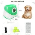 thumbnail image 2 of Mistaha Lanceur Automatique de Balles pour Petits Chiens - Jouet Interactif pour Animaux avec Réglages de Distance Ajustables et Balles de Tennis Souples - Pile Longue Durée pour des Heures de Plaisir - Portable pour l'Intérieur et l'Extérieur, 2 of 7
