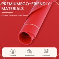 thumbnail image 4 of REGALWOVEN Placemats Set of 6 Faux Leather Placemats for Kitchen Dining Table Decor Washable Heat Resistant Table Placemats Wipeable Table Mat Red 15*15in, 4 of 7