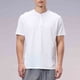 thumbnail image 5 of Tops para hombre, blusas y camisas de manga corta con cuello redondo para hombre, camiseta informal de entrenamiento al aire libre de color liso para hombre, camisa de manga corta con botones a presió, 5 of 8
