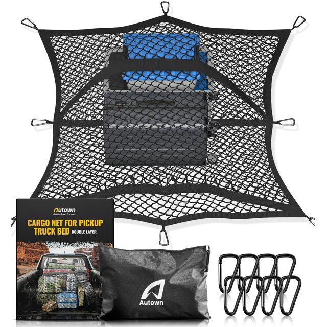 Cargo Net AUTOWN para plataforma de camioneta de 1,2 x 1,2 m a 2,1 x 2,1 m