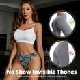 thumbnail image 4 of Thongs for Women - Blue excavator A No Show Seamless Womens Thongs Underwear, Soft Stretch G String Thongs for Women,Cuteness Ladies Thong Bikini Panties Briefs, 4 of 5