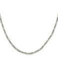 thumbnail image 2 of 925 Sterling Silver Figaro Chain Styles Necklace 2.5 mm 24 inch, 2 of 4
