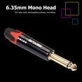 thumbnail image 4 of DIY Soldering Plug Adapter 6.35mm Mono Male Plug Audio Connector (Red), 4 of 9