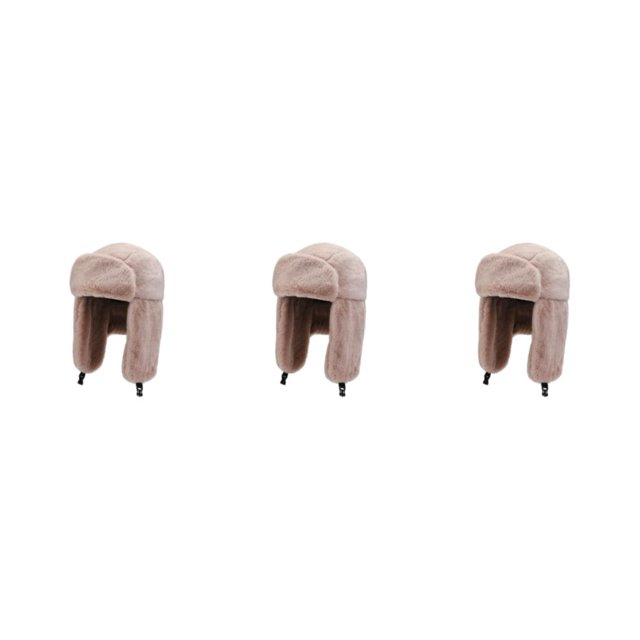 Youkk Prêt pour l'Hiver Cache-Oreilles Épais Résistant à l'Usure Automne Rose 3Ensemble