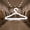 White, variant on Zeiwohndc USB Rechargeable Garment Hanger LED Light Clothing Storage Rack For Home Use