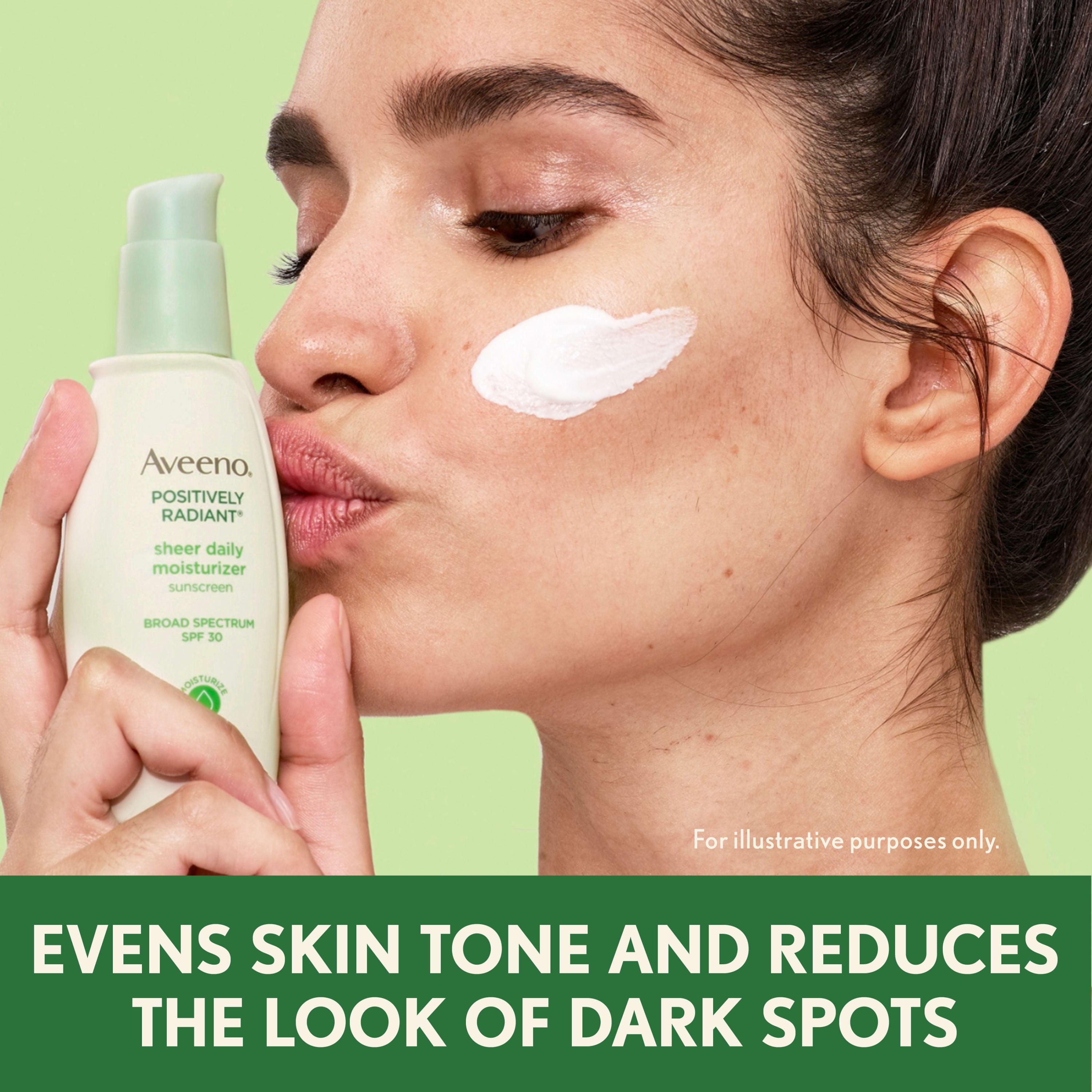 aveeno positively radiant moisturizer spf 30