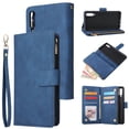 thumbnail image 1 of Étui pour Samsung Galaxy A50 en Cuir Magnétique avec Poche Zippée et Dragonne, 1 of 5