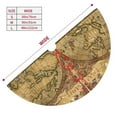 thumbnail image 3 of Sikiie World Map1 30-48 inches {designName} Print Christmas Tree Skirt Snowman Xmas Tree Skirt with Edge Christmas Decorations for Holiday Party48", 3 of 7