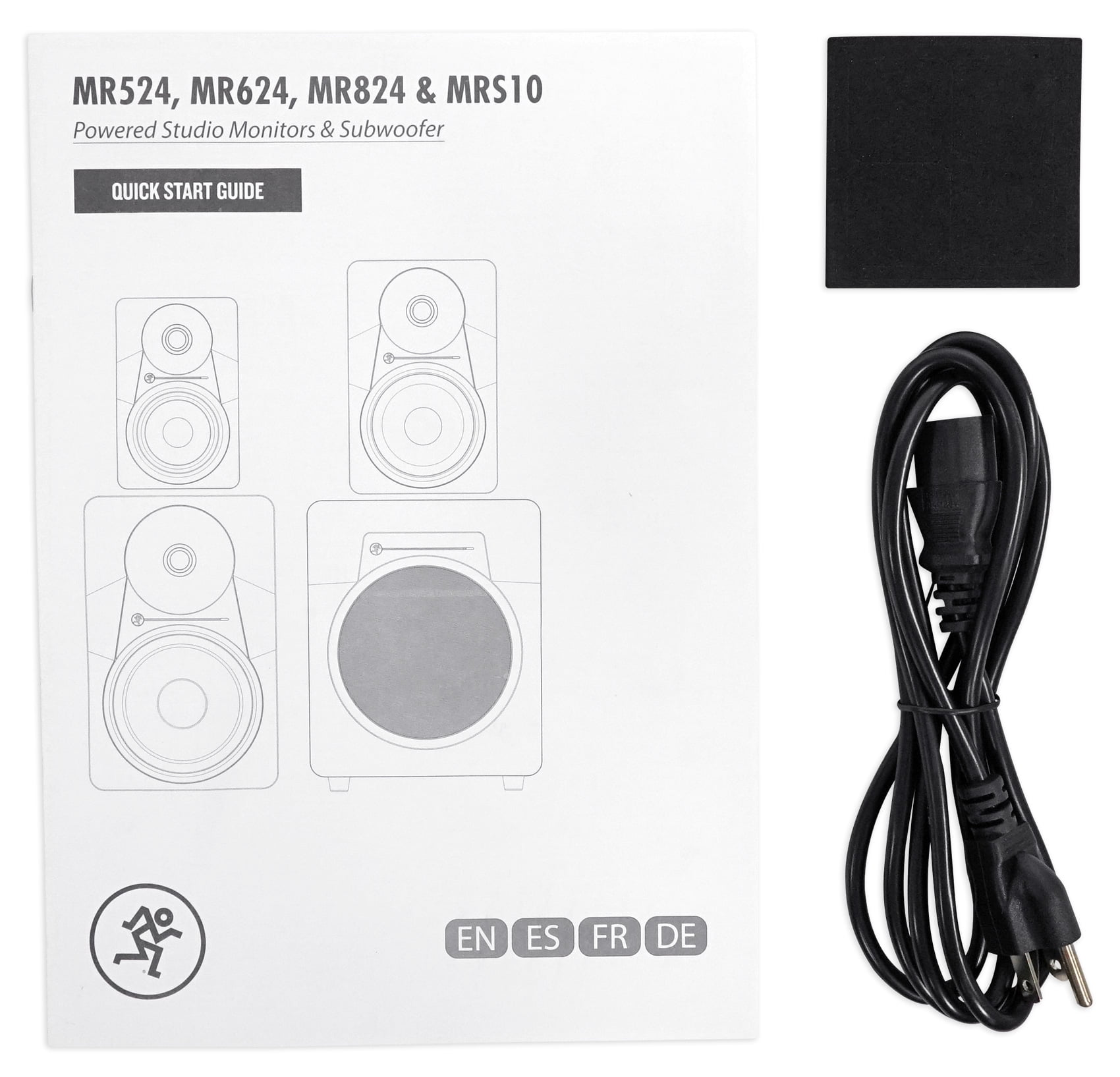 Mackie MR824 8” 85w Powered Studio Monitor Class A/B Bi-Amp Speaker+Headphones