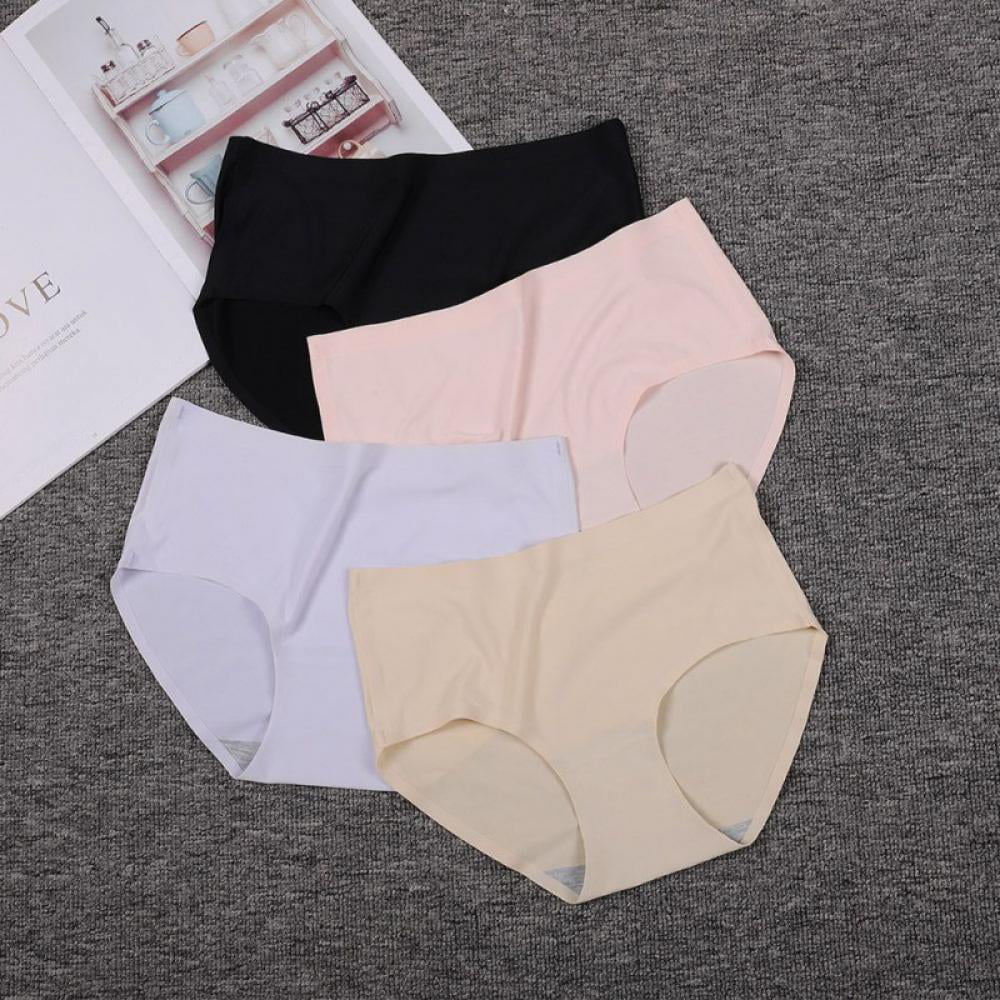 ALWAYS BOLD Women Ice Silk Seamless Panty One-piece Underwear Not Tight