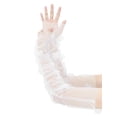 thumbnail image 4 of INSPIRE CHIC Women's Lace Floral Mesh Gloves Female Pearl Bowknot Polka point Wrist Fingerness Length Sleeves for Elegant Bridge Wedding Evening Party White8, 4 of 6