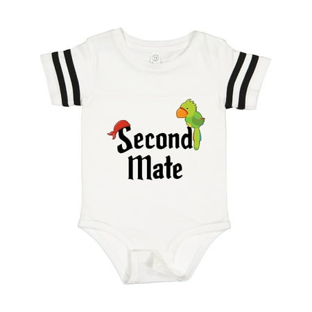 

Inktastic Second Mate Pirate with Parrot and Bandanna Gift Baby Boy or Baby Girl Bodysuit