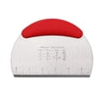 thumbnail image 2 of Semicircular Stainless Steel Bench Scraper, Dough Bowl Spatula Food-safe Dough Cutter Flexible Scraper Bench, 2 of 10