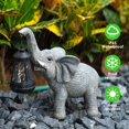 thumbnail image 3 of Farol con forma de elefante Candieslife con forma de estatua solar para jardín, 3 of 8