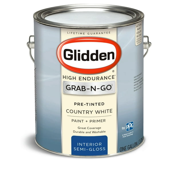 Glidden High Endurance GrabNGo, Interior Paint and Primer, SemiGloss