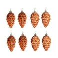 thumbnail image 1 of 8 Piezas Adornos de Conos de Pino Colgante de Navidad Suministros para Fiestas Elaboración de Conos de Pino para Decorar Corona de Otoño Invierno al Bronce Macarena Colgante de piñas, 1 of 8
