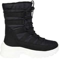 thumbnail image 2 of JOURNEE COLLECTION Womens Black Waterproof Icey Round Toe Platform Lace-Up Snow Boots 6.5, 2 of 4